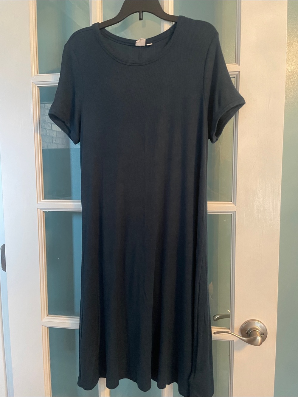 GAP Factory Navy Blue Short Sleeve Swing Dress